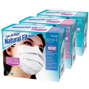 [20357] Sultan Com-Fit Plush™ Natural Fit Masks, ASTM 3, White