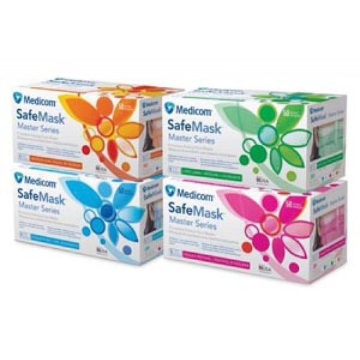 [2054] Medicom Safemask® Masters Series Earloop Masks, Southern Bellflower (Deep Lavender)