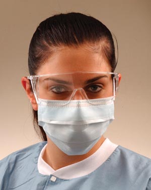 [GCPWS] Crosstex Ultra Sensitive Earloop Mask, Shield, White, Comfort Cushion No Fog Strip, (LF)