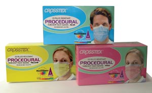 [GCPYE] Crosstex Procedural Earloop Mask, Yellow, Latex Free (LF)