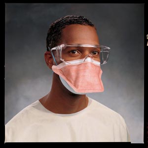 [46767] Halyard FLUIDSHIELD™ PFR95™ Particulate Filter Respirator Mask, Regular Size, Orange