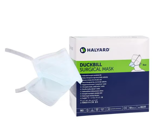 [48220] Halyard DUCKBILL Surgical Mask, Blue