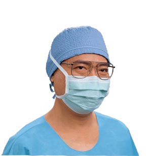 [49214] Halyard Specialty Fog-Free Surgical Mask, Blue