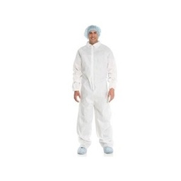 [10096] Halyard Extra Protective Coverall, Elastic Wrist &amp; Cuff, White, XXX-Large