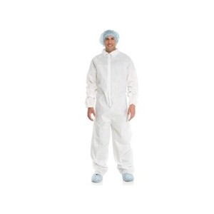 [10096] Halyard Extra Protective Coverall, Elastic Wrist & Cuff, White, XXX-Large