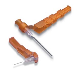 [4292] Smiths Medical Hypodermic Needle-Pro® Safety Needles - 25G x 1&quot;, Hub Color Orange
