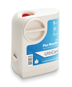 [09583] Ultimed Ulticare Ultiguard Pen Needles/8mm Depth, 31G x 5/16"