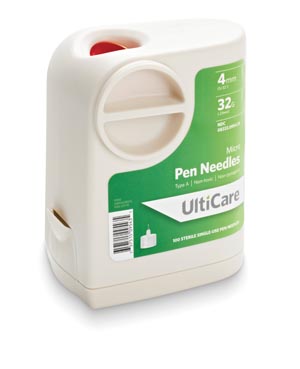 [09543] Ultimed Ulticare Ultiguard Pen Needles/4mm Depth, 32G x 5/32"