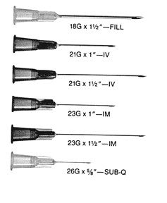 [303005] BD 18 Gauge x 1 1/2 inch Non-Sterile Regular Bevel Needles w/ Shields, 5000/Case
