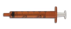 [305210] BD Oral Syringe System/Amber, 3mL, Tip Cap