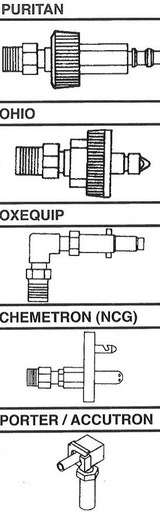 [6002-0000-0006] Male Quick Connects X Male Diss, for Attachment To DISS