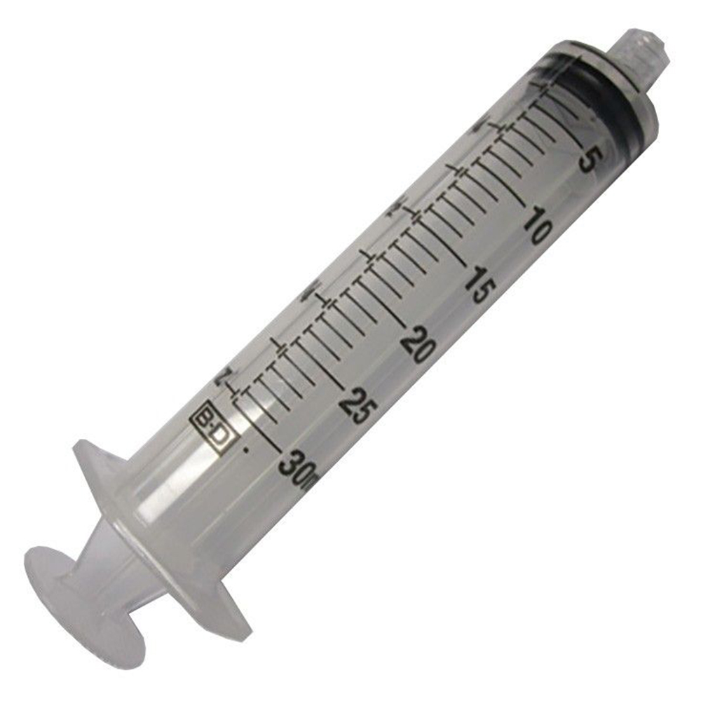 [301034] BD 30ml Non-Sterile Slip Tip Syringe, 225/Pack, Bulk