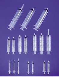 [26200] Exel Luer Lock Syringes/3cc, Low Dead Space Plunger, With Cap