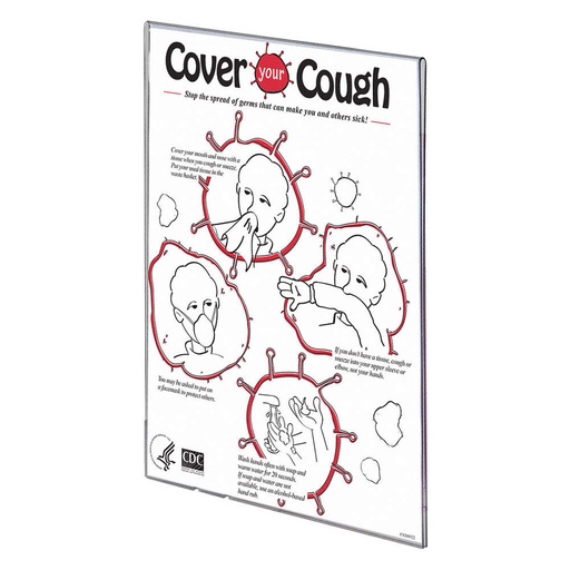 [MP-035] Bowman Sign Holder For FM001-0213, Holds 8½" x 11" Signage, Clear