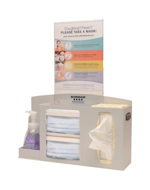 [RS001-0212] Bowman Respiratory Hygiene Station, Quartz