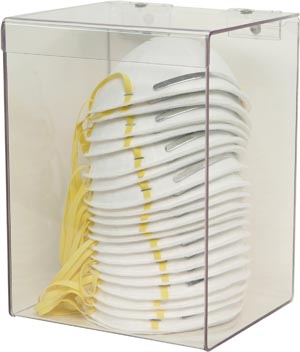 [FP-017] Bowman Face Mask Dispenser, Cone Style, Clear
