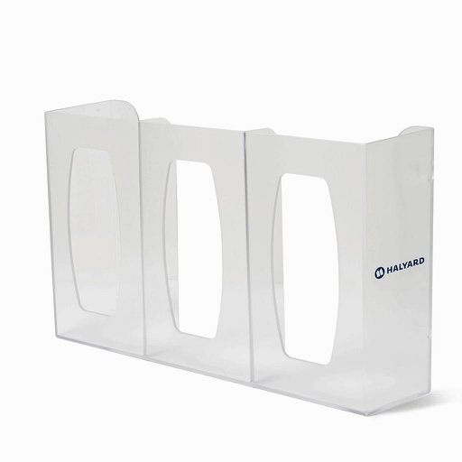 [36728] Halyard Glove Box Holder/ Dispenser, 3 Box, Semi-Transparent
