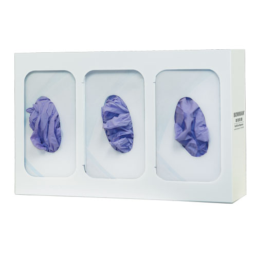 [GL003-0413] Bowman Glove Box Dispenser, Triple with Dividers