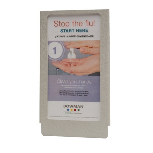 [SN003-0212] Bowman Sign Holder, Vertical, Quartz, Plastic