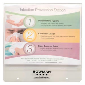 [MP-075] Bowman Sign Holder, Horizontal, Clear PETG Plastic