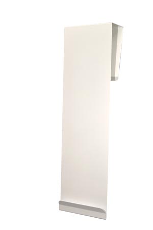 [MB-601] Bowman Door Hanger, Long, Quartz Powder Coated Metal