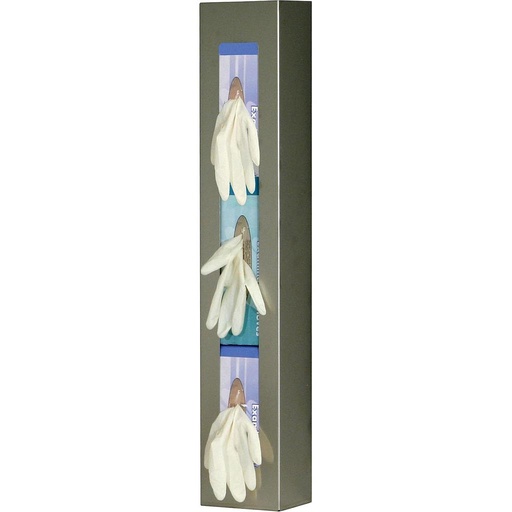 [GS-109] Bowman Vertical Triple, Space Saver Glove Dispenser, Stainless Steel