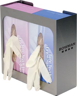 [GS-005] Bowman Double Glove Dispenser, Stainless Steel