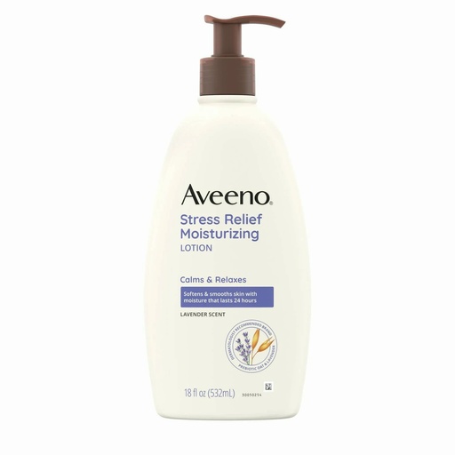 [001531] Johnson & Johnson Aveeno 18 fl oz Lavender Stress Relief Moisturizing Lotion, 12/Case