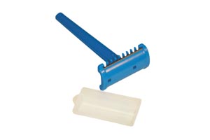 [PR01] Dukal Dawnmist Prep Razor, Blue Handle, Plastic Guard