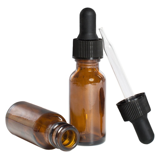 [9031] Dukal Tech-Med 1 oz Dropper Bottle, 12/Pack