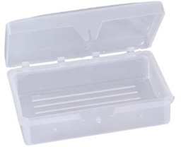 [SD3] New World Imports Clear Soap Dish, Hinged Lid