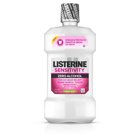 [23595] Listerine® Sensitivity Mouthwash, Zero Alcohol, Fresh Mint, 95mL, 3.2oz