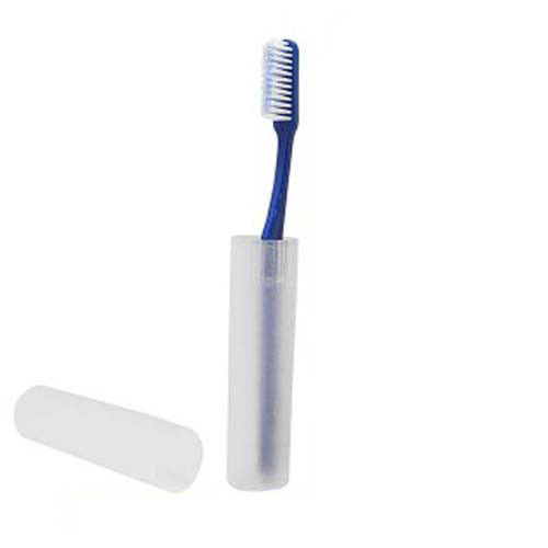 [TBH01C] Dukal Dawnmist Toothbrush Holder, Clear, 2-Piece Tube