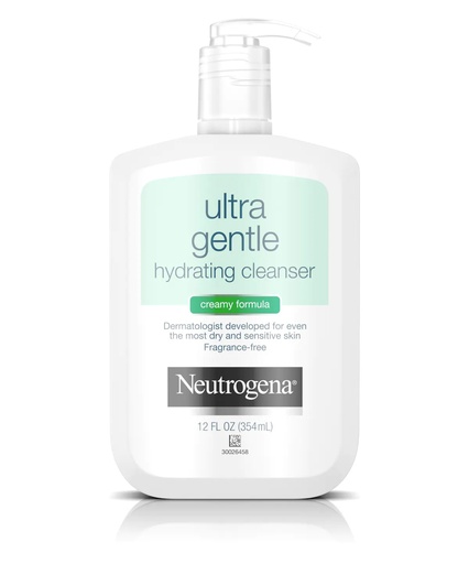 [87296] Johnson & Johnson Neutrogena 12 fl oz Ultra Gentle Creamy Formula Hydrating Cleanser, 12/Case