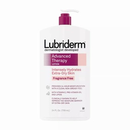 [48262] Johnson &amp; Johnson Lubriderm 24 fl oz Fragrance-Free Advanced Therapy Moisturizing Lotion, 12/Case