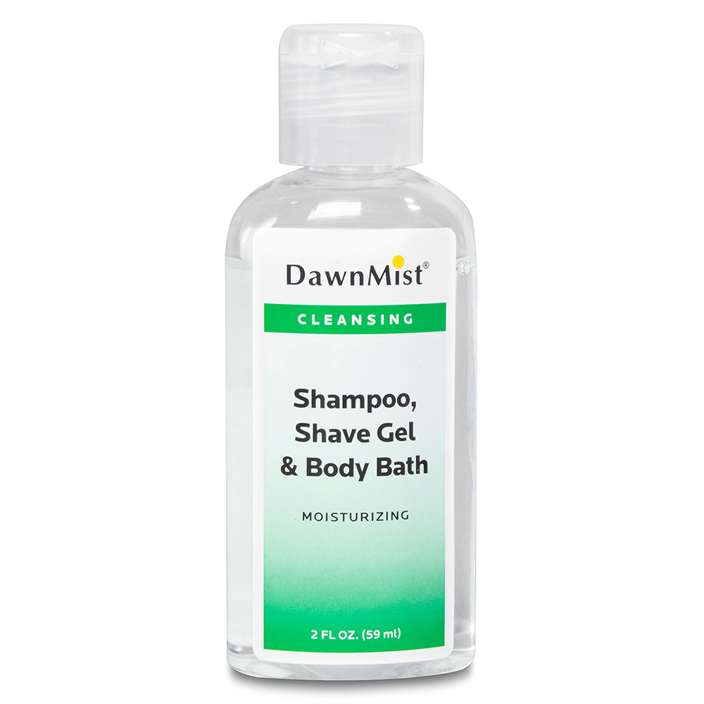 [SSB02C] Dukal Dawnmist 2 oz Shampoo Shave Gel and Body Wash, Clear Bottle, 96/Pack