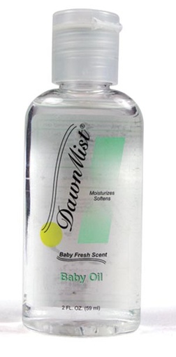 [BA3312] Dukal Dawnmist Baby Oil, 4 oz, Dispensing Cap