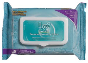 [A500F48] PDI Hygea® Flushable Personal Cleansing Cloths, 5.5" x 7", 48/pk