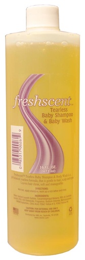 [TS16] New World Imports Freshscent™ Tearless Baby Shampoo & Body Wash, 16 oz