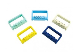 Pac-Dent Autoclavable Plastic Bur Caddy, holds up to 8 FG burs and 4 RA burs, choose your color