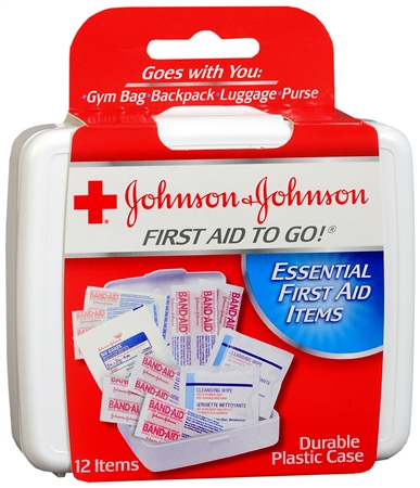 [008295] J&J Consumer Products Mini First Aid Kit - To Go/CS OF 48