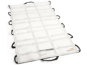 [65459] Graham Medical Megamover® Plus w/ PowerGrips™, Gray/Black, 40" x 80", 8/cs