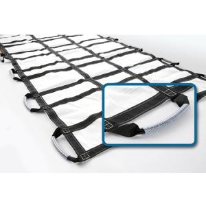 [66563] Graham Medical Megamover® Portable Transport Unit/White with Power Grips, 40" x 80", 8/cs