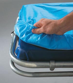 [53378] Graham Medical EMS Barrier Fitted Sheet/SnugFit®, EMS Barrier, 30" x 84", Non-Woven, Poly, B