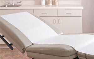 [52166] Graham Medical Economy Stretcher Sheets/Tissue Poly Stretcher Sheet, 40" x 90", White/Blue