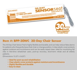 [BPP-30WC] Nurse Assist Fall Sensors - Sensor Pad, Chair, 30-Day