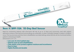 [BPP-10A] Nurse Assist Fall Sensors - Sensor Pad, Bed, 10-Day