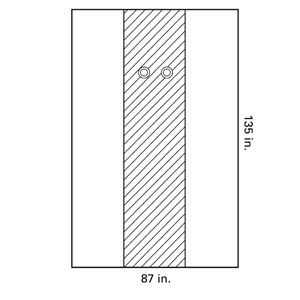 [89749] Halyard Impervious Femoral Angiography Drape, 87" x 135", X-Long, Sterile