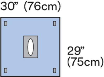 [9029] 3M™ Surgical Steri-Drape™ Oval Adhesive Aperture Drape, 29" x 29"