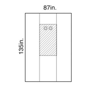 [89711] Halyard Drapes Femoral Angiography Drape, Dual Window, X-Long, Sterile